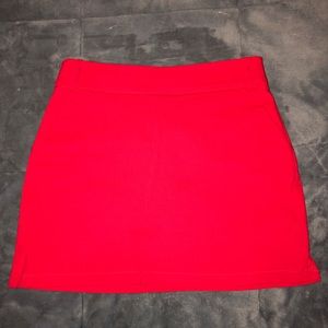 Red skort